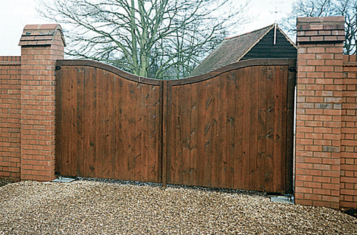 Concave Wooden Gate